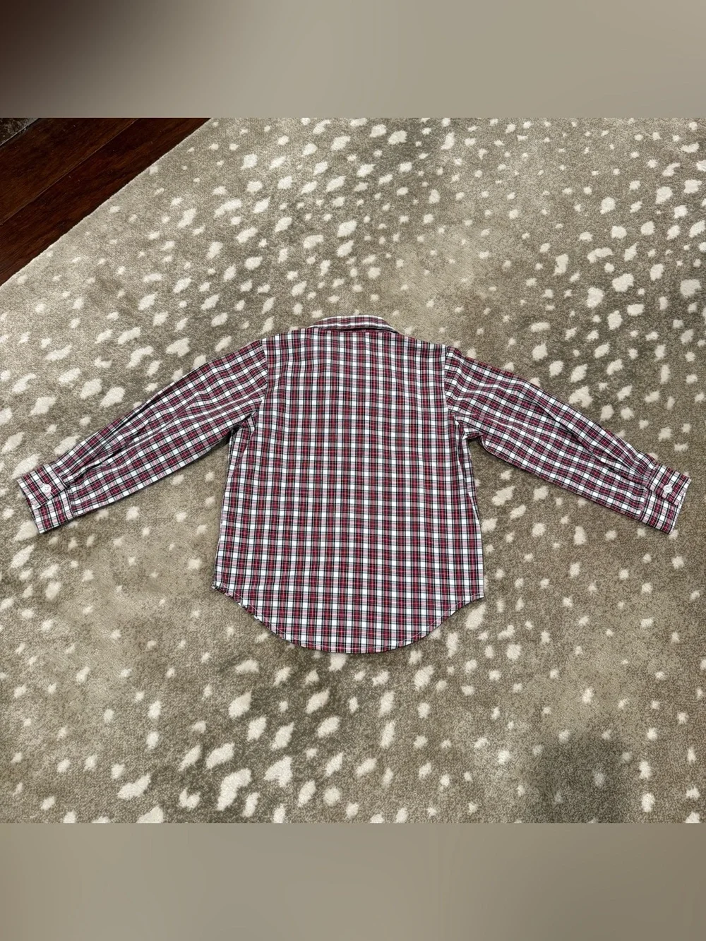 Boys Bundle (2) Ralph Lauren/Class Club Red/Blue Plaid Button-Down Shirt. Size 5